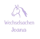 Wechselsachen Pferd Bügelbild